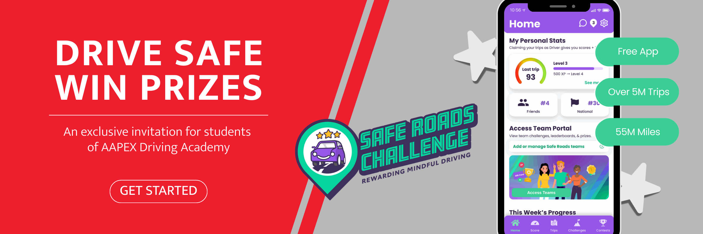 Safe roads challenge and invitation by AAPEX to join trypscore